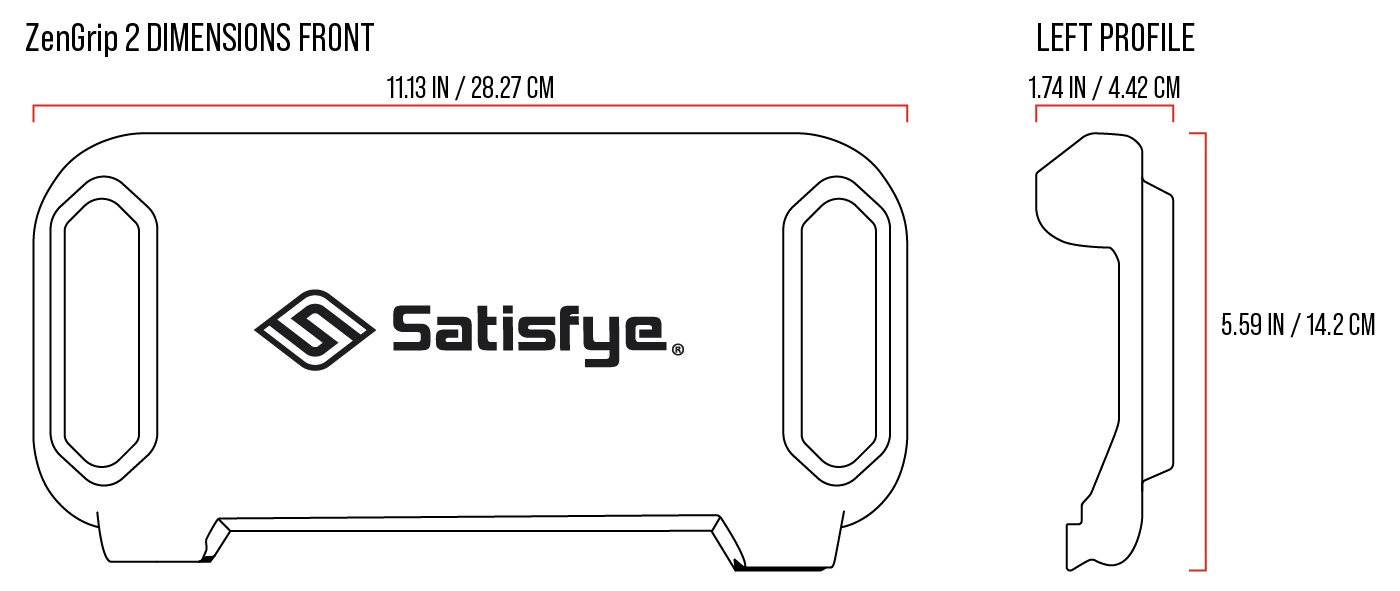Dimensions for ZenGrip Pro Elite Bundle for Switch & Switch OLED