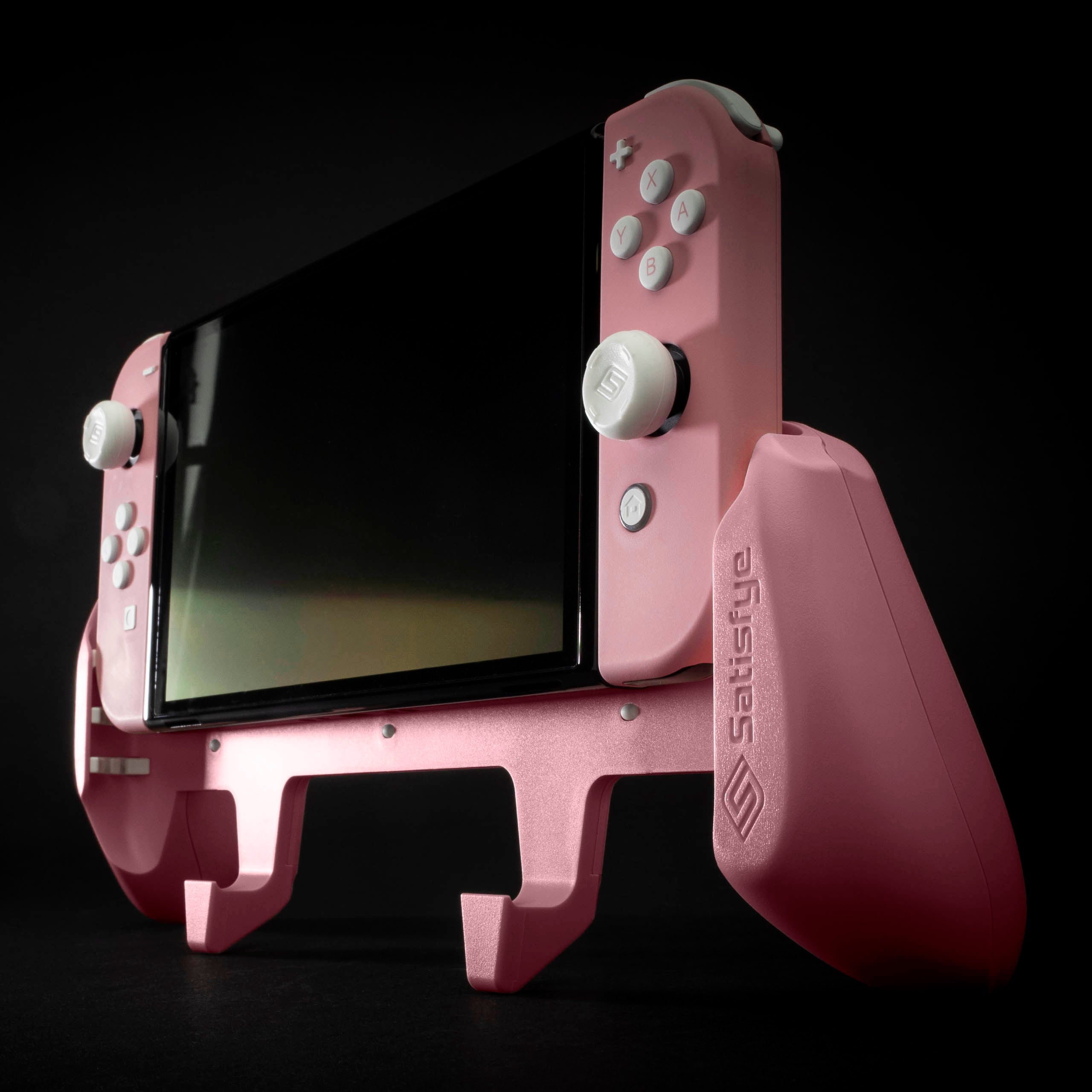switchライト　ピンク　satisfye switch lite用グリップ付 ZenGrip Go for Switch Lite – Satisfye